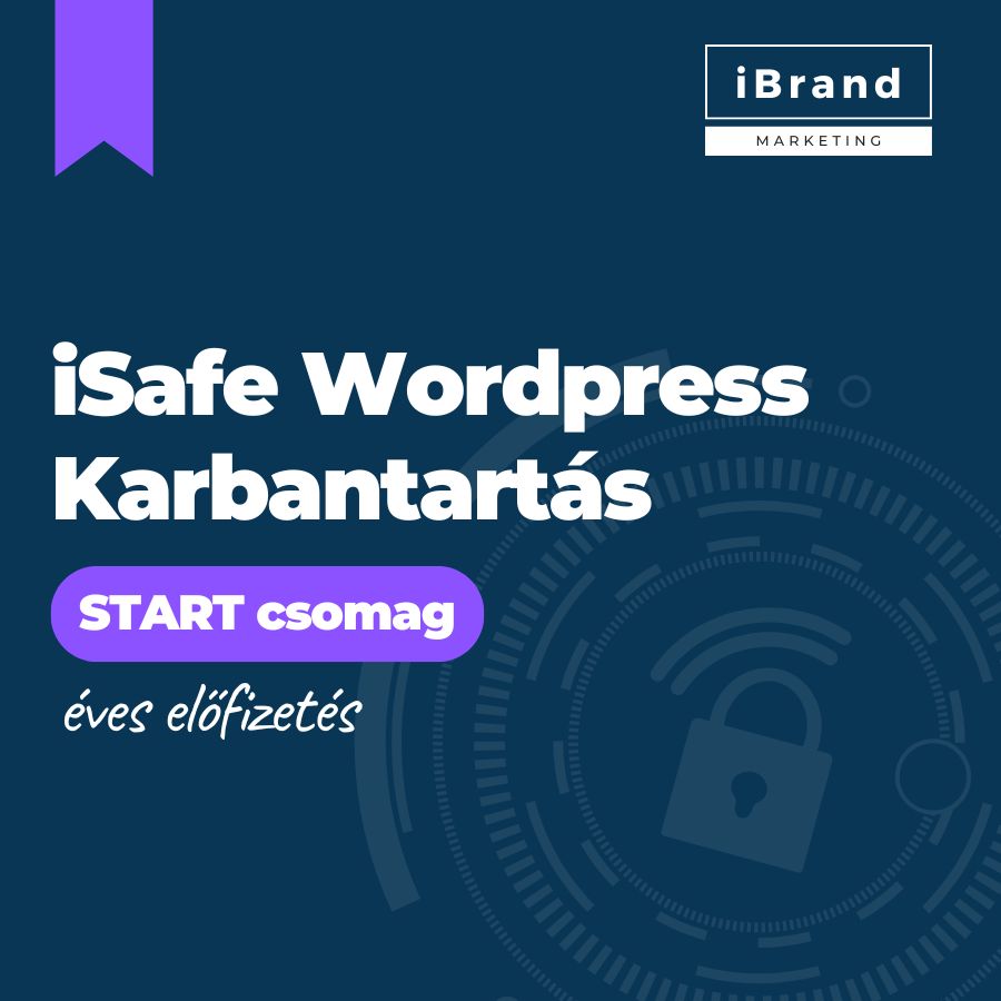 iSafe Wordpress Karbantartás: Start csomag (éves előfizetés)